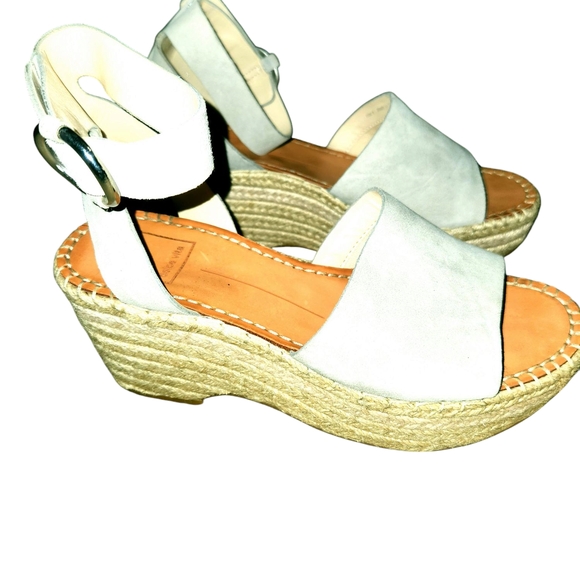 Dolce Vita Tan Wedges with Ankle Strap - Picture 13 of 15